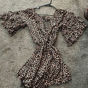 OTS leopard dress NWT